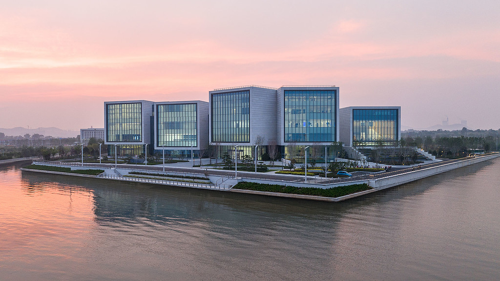Exterior of building near water